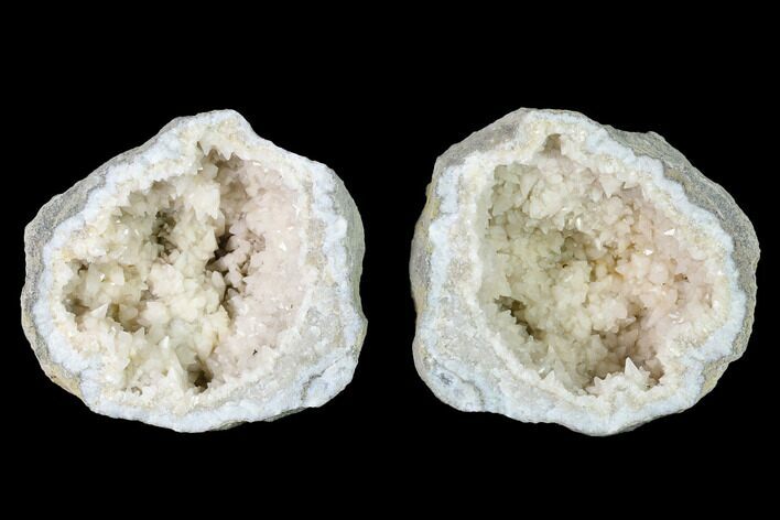 Scalenohedral Calcite Lined Keokuk Geode - Illinois #144704